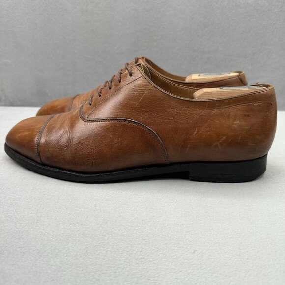 Crockett & Jones Whitehall Mens Size US 10.5 (UK 9.5) Oxfords Brown Leather 330 - Picture 3 of 9